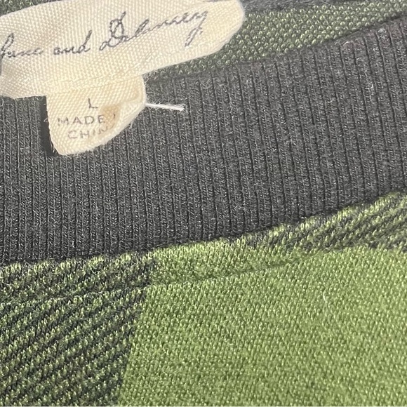 NWT Jane and Delancey Plaid Sweaters Pullover Long Sleeve Tunic Top Size: L - Picture 5 of 6